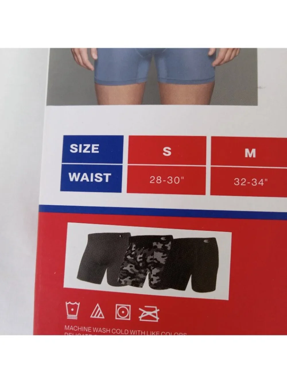 Champion Men's Soft Fit Boxer Briefs 3 Pack SMALL  Moisture Wicking Stretch